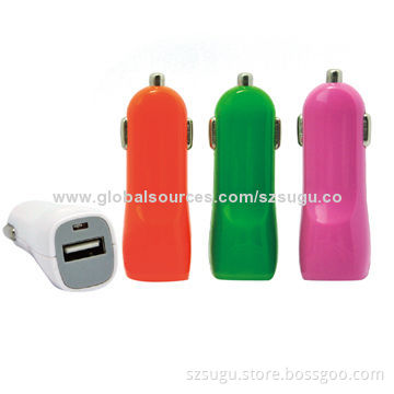 Portable Car Battery Charger, Patented Design, 5V, 1/2.1A Rated Output